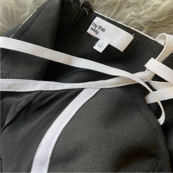 Revolve by the way bodysuit. Black & White Mesh Side Panels. Size small - Picture 4 of 4